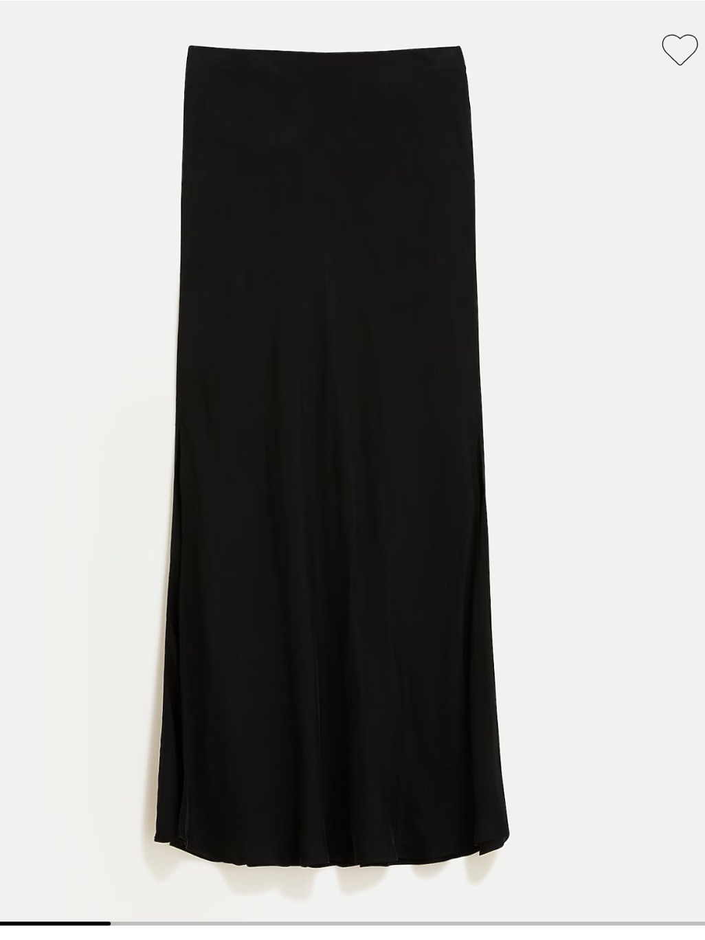 New J. Crew Black Maxi Slip Skirt